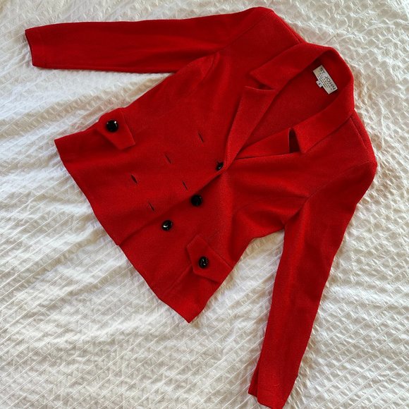 St. John Collection Jackets & Blazers - Red St. John Collection Knit Blazer